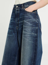 Acne Studios - 2023F Super Baggy Jeans in Broadway Mid Blue