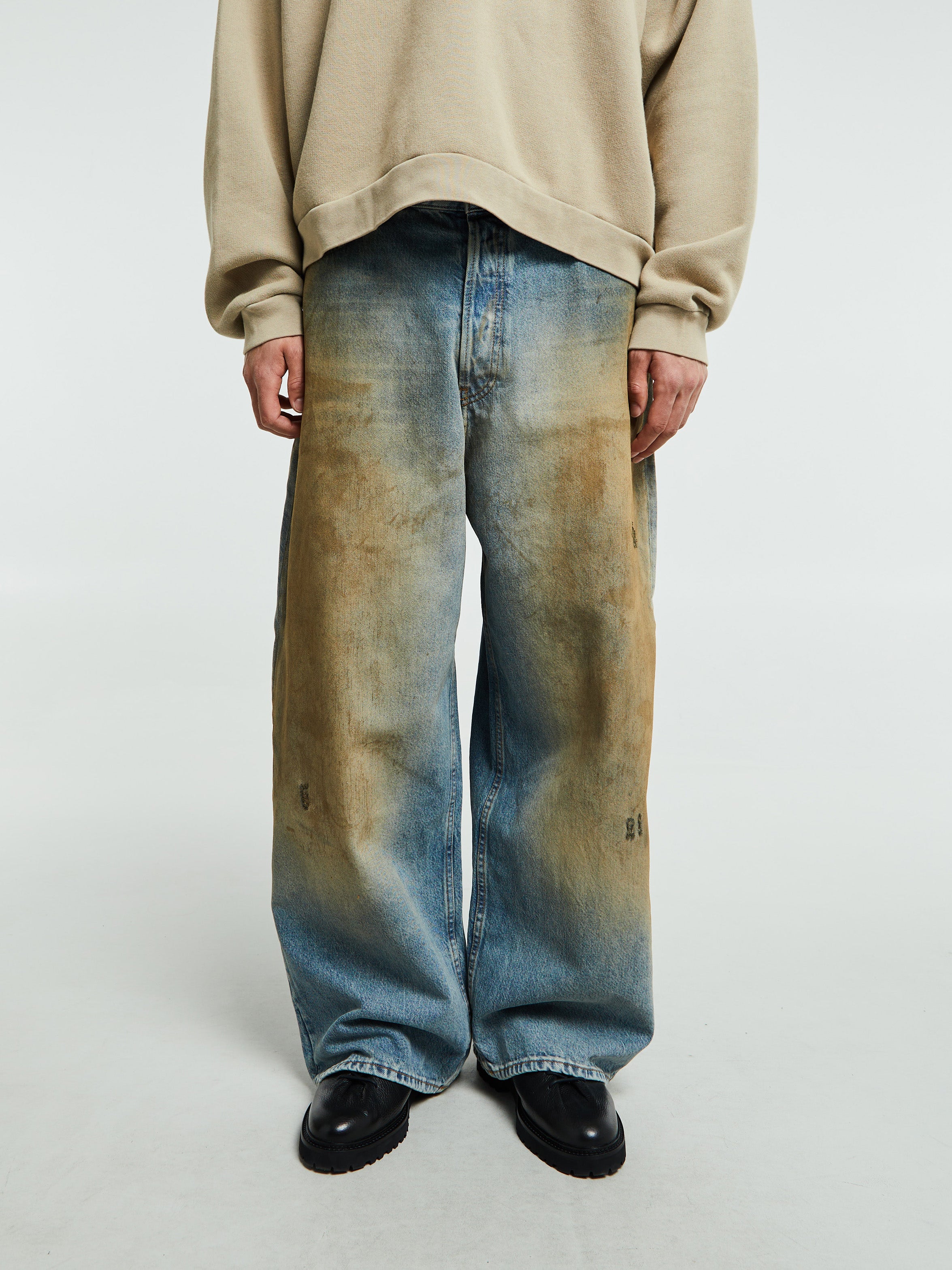 2023M Super Baggy Fit Jeans in Penicillin