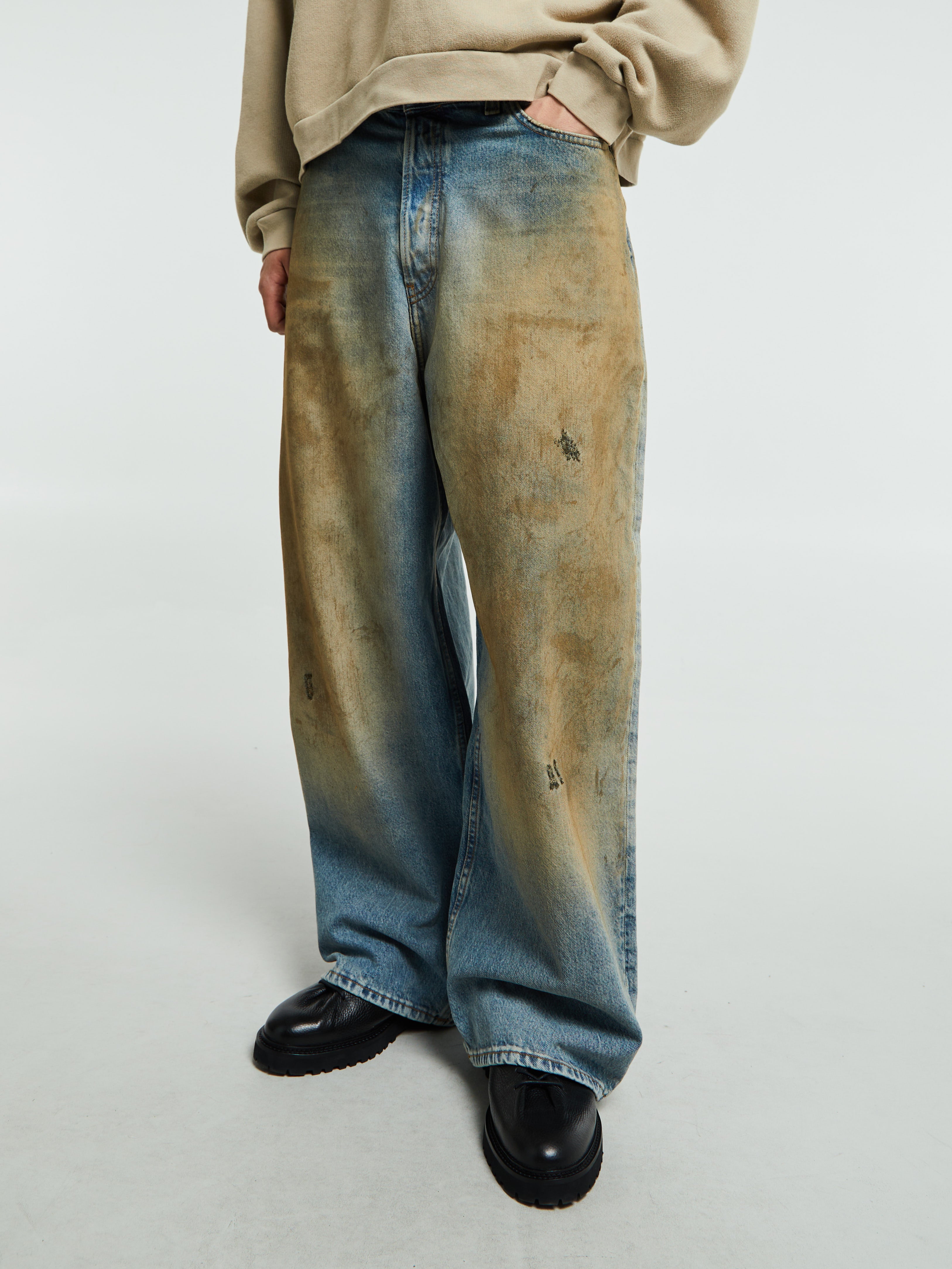 2023M Super Baggy Fit Jeans in Penicillin