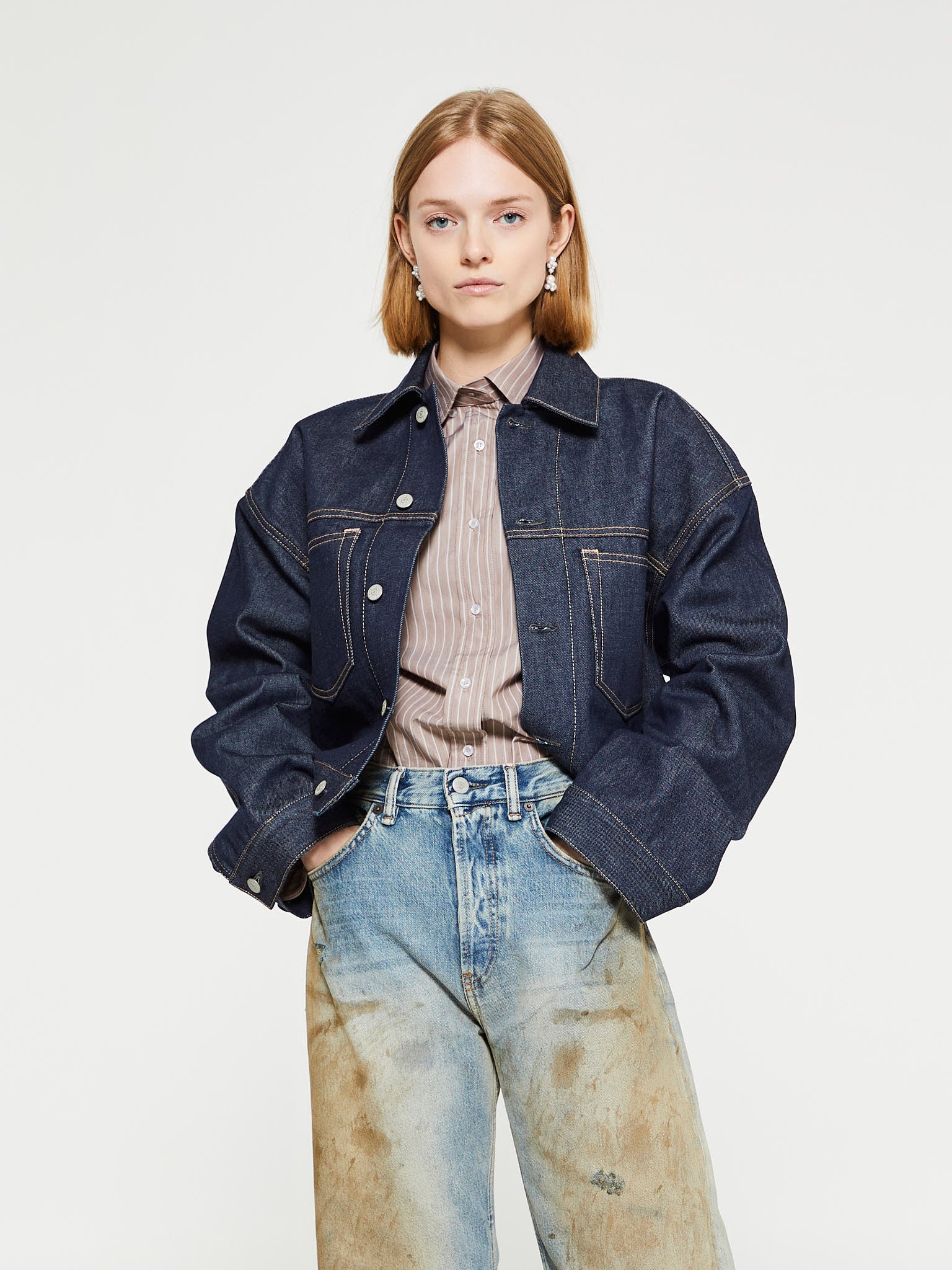 Acne Studios - Marko U Denim Jacket in Indigo Blue