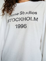 Acne Studios - Relaxed fit Logo T-shirt in Dusty White