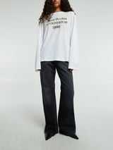 Acne Studios - Relaxed fit Logo T-shirt in Dusty White