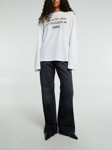 Acne Studios - Relaxed fit Logo T-shirt in Dusty White