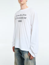 Acne Studios - Relaxed fit Logo T-shirt in Dusty White