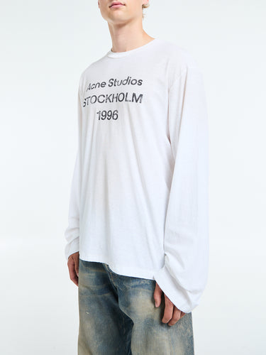 Acne Studios - Relaxed fit Logo T-shirt in Dusty White