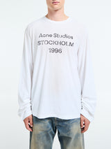 Acne Studios - Relaxed fit Logo T-shirt in Dusty White