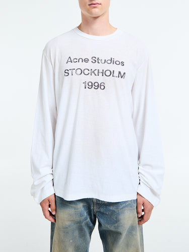 Acne Studios - Relaxed fit Logo T-shirt in Dusty White