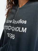 Acne Studios - Zip Sweater Logo in Black