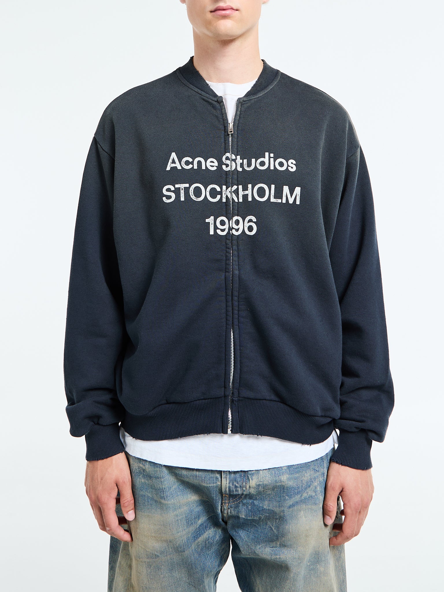 Zip Sweater Logo i Sort