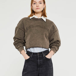 Acne Studios - Logo Sweater in Taupe Brown