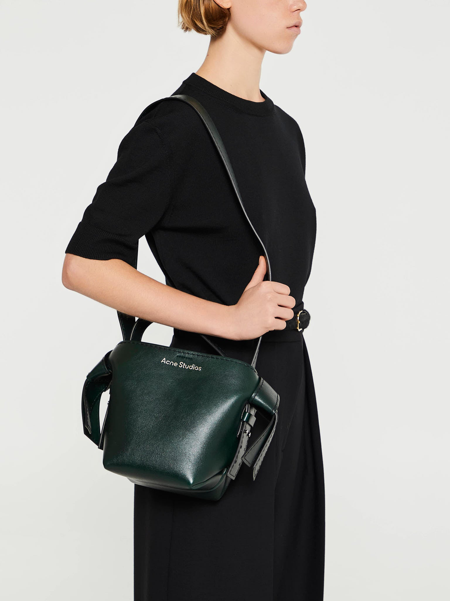 Acne Studios - Musubi Mini Shoulder Bag in Olive Green