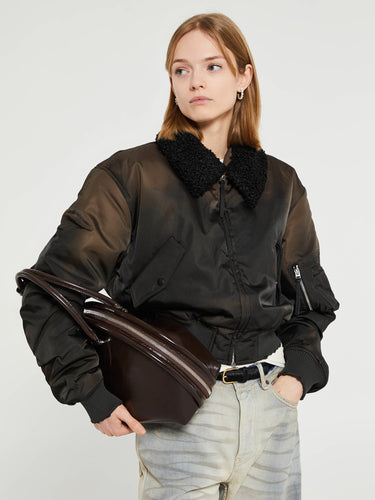 Acne Studios - Bowlina Shoulder Bag in Chocolate Brown