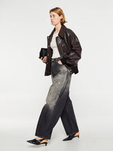 Acne Studios - 2023F Super Baggy Fit Jeans in Black Trafalgar
