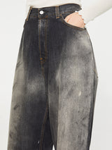 Acne Studios - 2023F Super Baggy Fit Jeans in Black Trafalgar