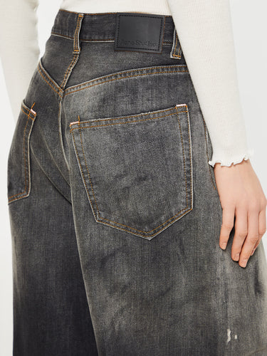 Acne Studios - 2023F Super Baggy Fit Jeans in Black Trafalgar