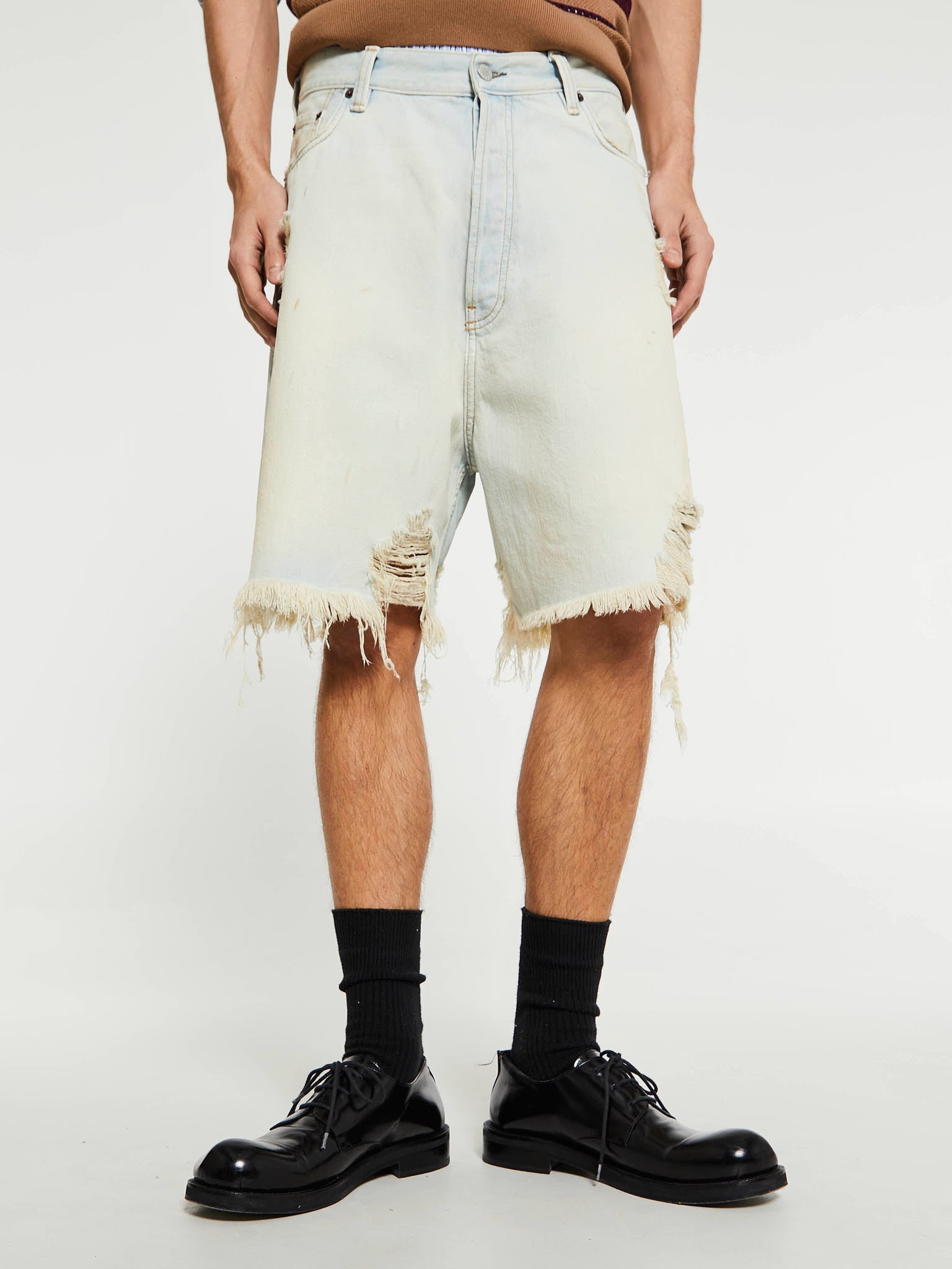 Acne Studios - Shorts in Light Blue and White