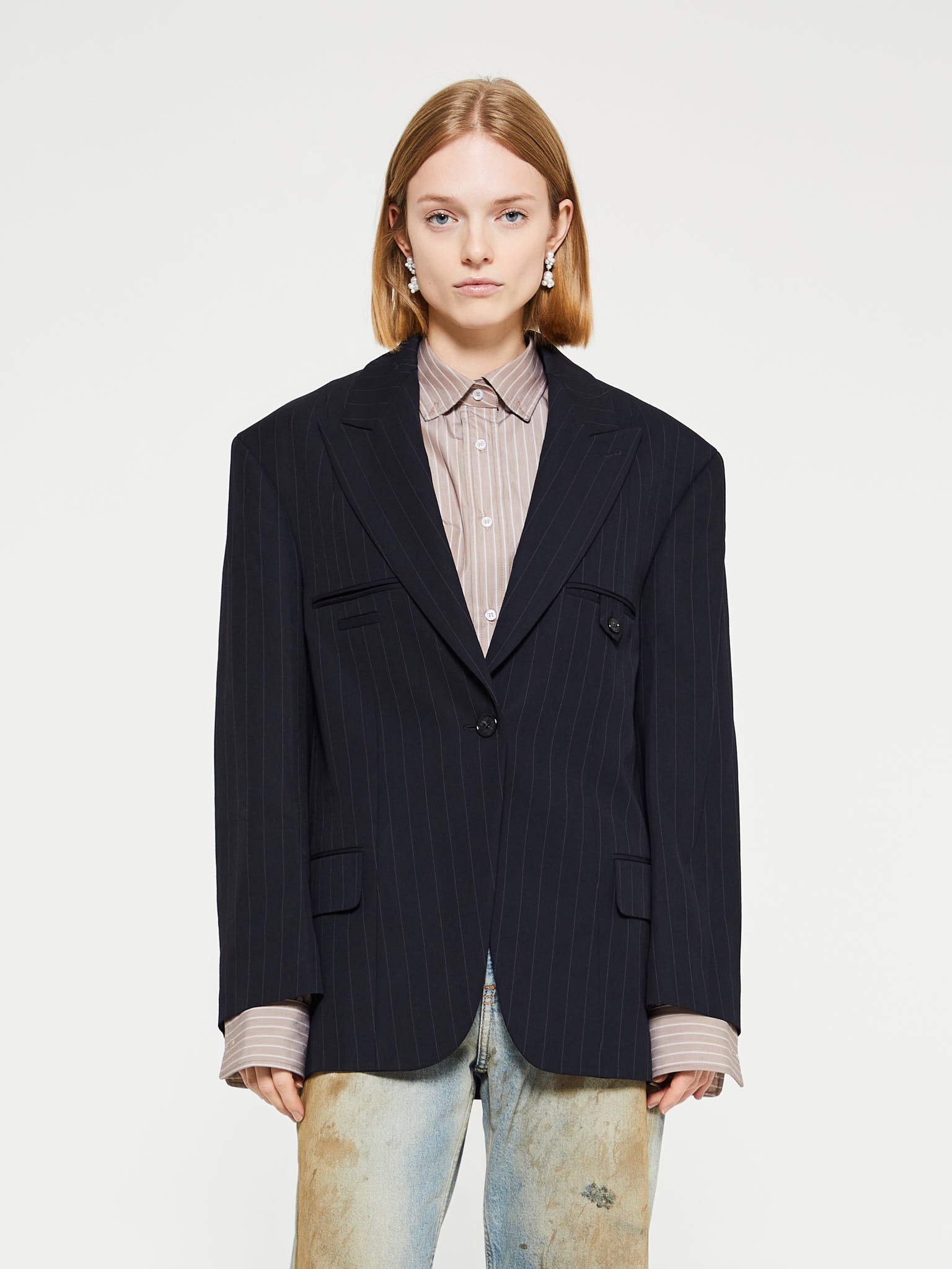 Acne Studios - Suit Jacket in Navy Blue