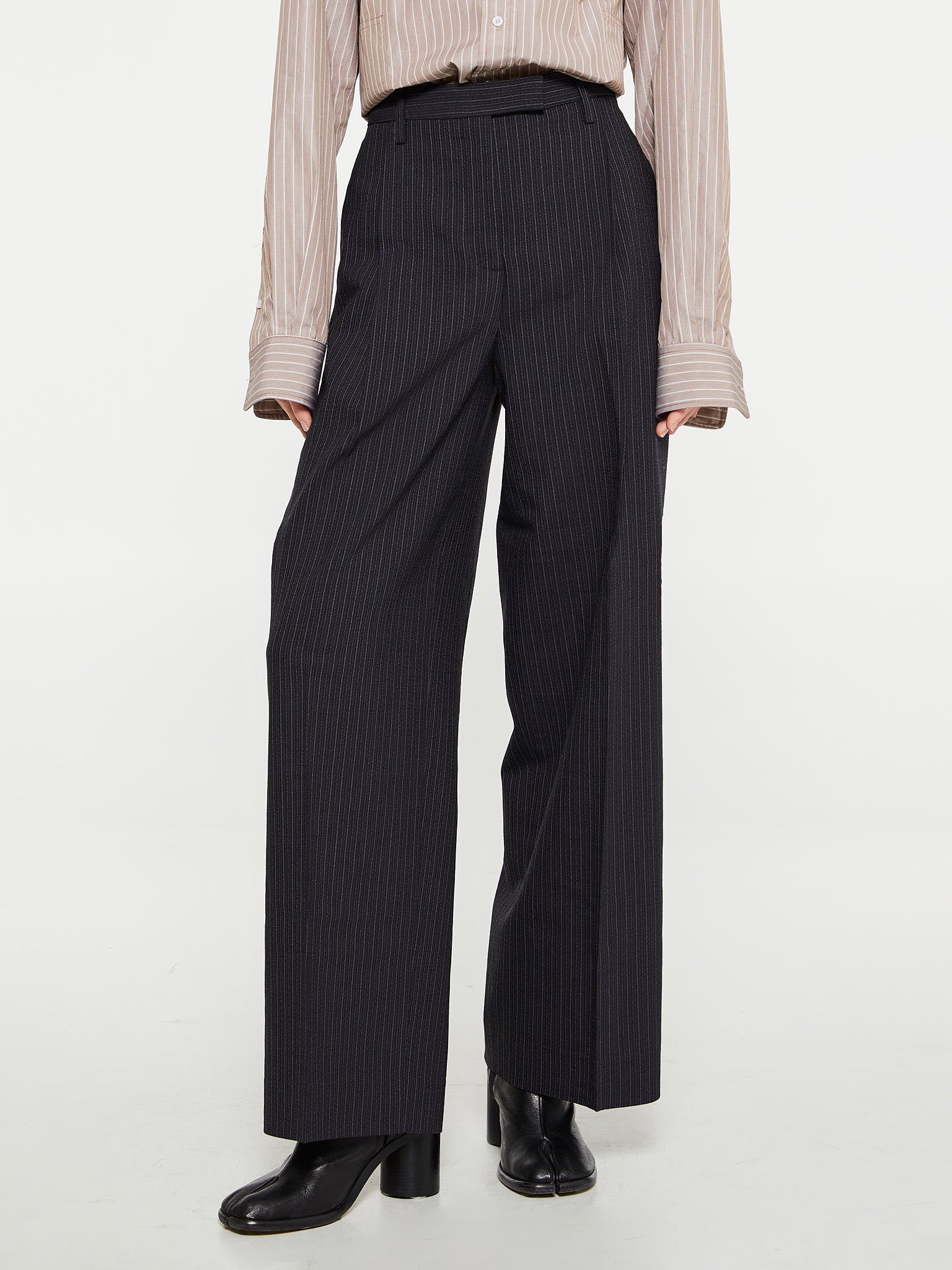 Acne Studios - Tailored Pinstripe Trousers in Black