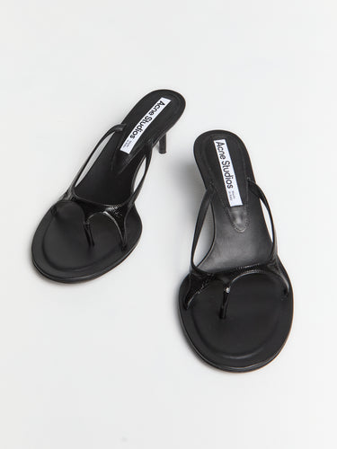 Acne Studios - Leather Kitten Heels in Black