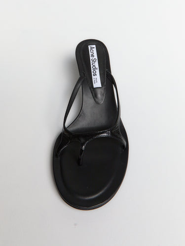 Acne Studios - Leather Kitten Heels in Black