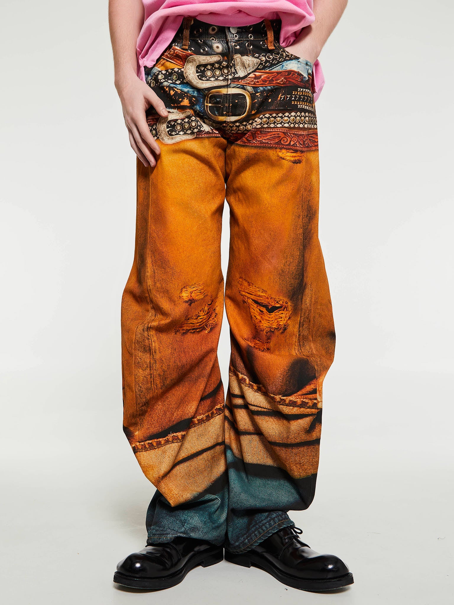 Acne Studios - 2006M Loose Fit Jeans in Rust Orange