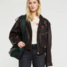 Acne Studios - Leather Jacket in Dark Brown