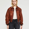 Acne Studios - Leather Jacket in Tobacco Brown