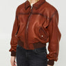 Acne Studios - Leather Jacket in Tobacco Brown