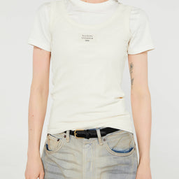 Acne Studios - Layered T-Shirt in Off White