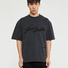 Acne Studios - Relaxed Fit Logo T-Shirt in Faded Black