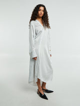 Acne Studios - Asymmetric Shirt Dress in Blue and White