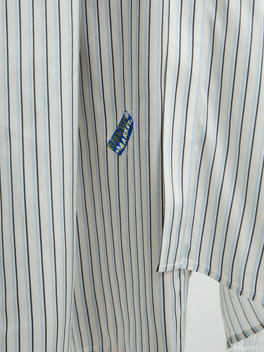 Acne Studios - Asymmetric Shirt Dress in Blue and White