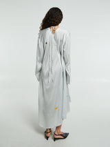 Acne Studios - Asymmetric Shirt Dress in Blue and White