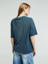 Acne Studios - Relaxed Fit Logo T-shirt in Deep Blue
