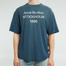 Acne Studios - Relaxed Fit Logo T-shirt in Deep Blue