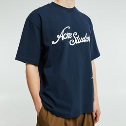 Acne Studios - Logo T-shirt in Deep Blue