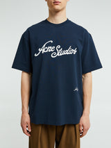 Acne Studios - Logo T-shirt in Deep Blue