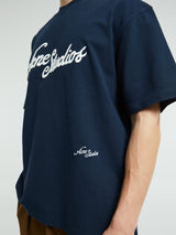 Acne Studios - Logo T-shirt in Deep Blue