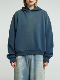 Acne Studios - Logo Hooded Sweater in Deep Blue