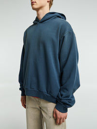 Acne Studios - Logo Hooded Sweater in Deep Blue