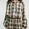 Acne Studios - Hooded Overshirt in Beige and Black