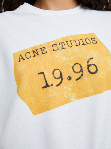 Acne Studios - Logo T-shirt in Optic White
