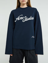 Acne Studios - Logo Crewneck in Deep Blue