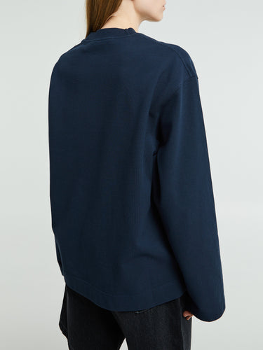 Acne Studios - Logo Crewneck in Deep Blue