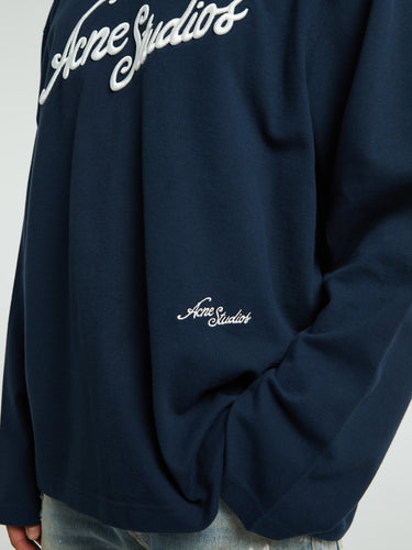 Acne Studios - Logo Crewneck in Deep Blue