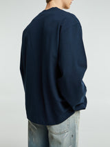 Acne Studios - Logo Crewneck in Deep Blue
