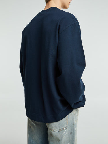 Acne Studios - Logo Crewneck in Deep Blue