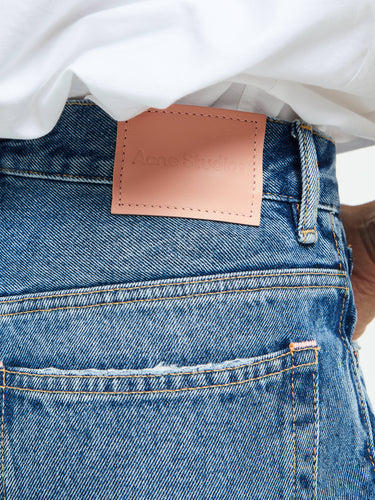 Acne Studios - 2021F Regular Fit Jeans in Mid Blue
