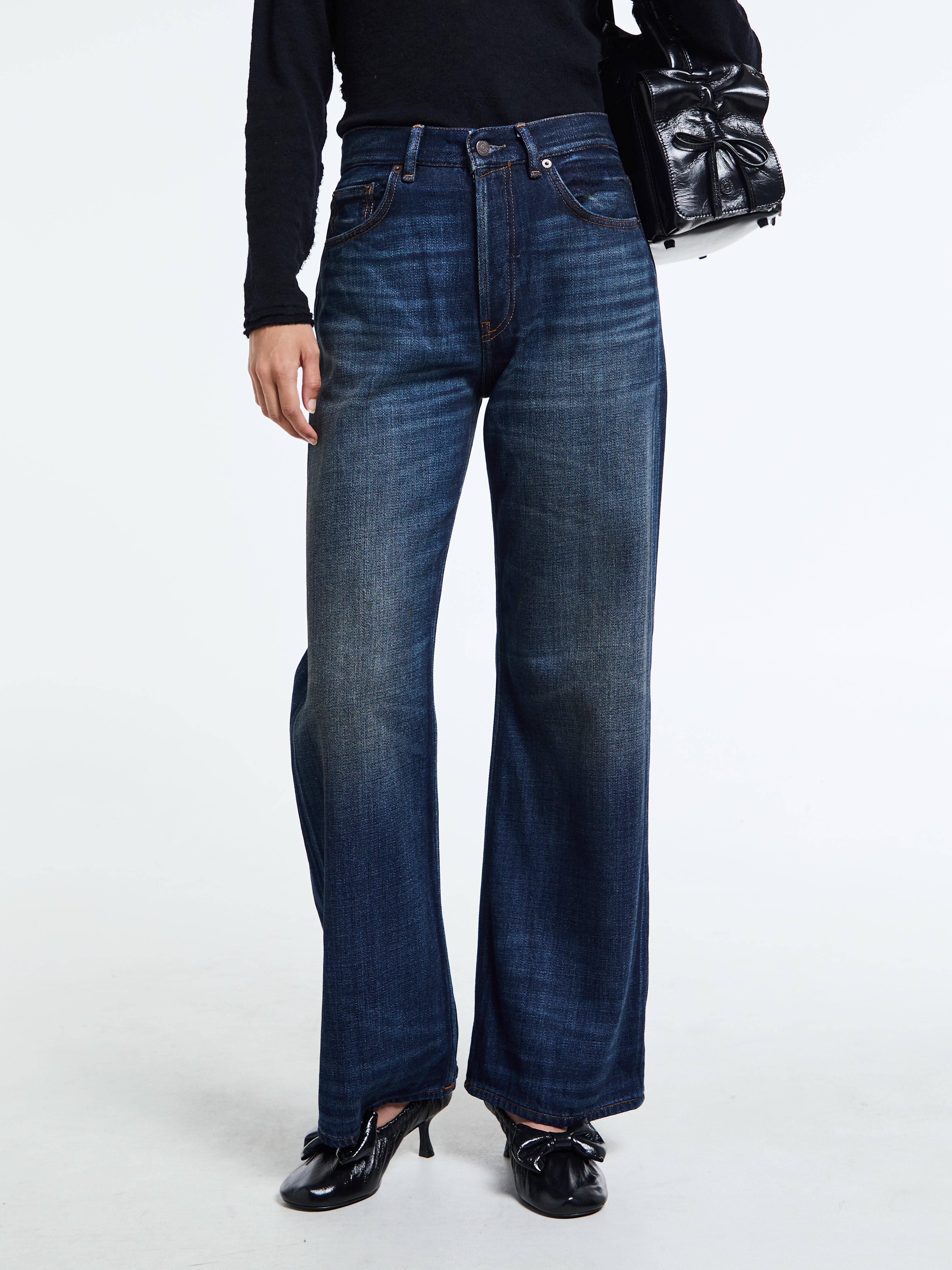 Acne Studios - 2021F Regular Fit Jeans in Yoyogi Dark Blue