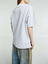 Acne Studios - Logo T-shirt in Pale Grey Melange